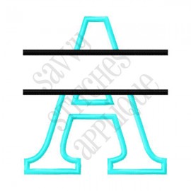 Split Alpha Applique - A