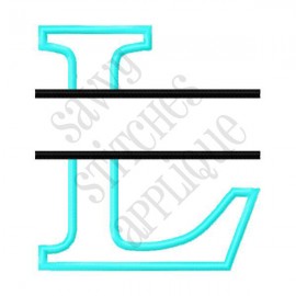Split Alpha Applique - L
