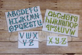 Truly Madly Deeply Bean Stitch Alphabet Set
