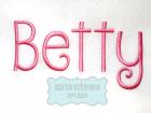 Betty Embroidery Font